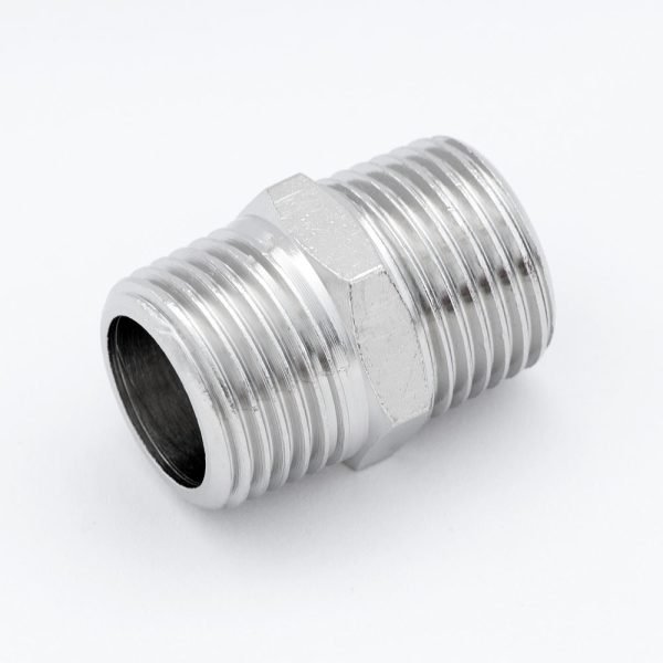 3349320 RACOR ø 1/2"M-1/2"M NIQUELADO